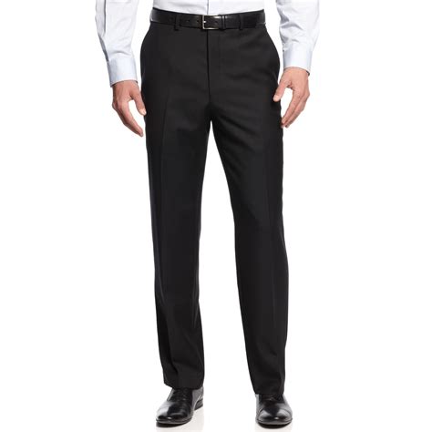 michael michael kors solid classic fit stretch dress pants|Michael Kors pants size chart.